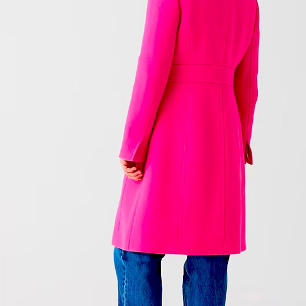 Used in excellent condition J.Crew, pink lady coat - Picture 5 of 6